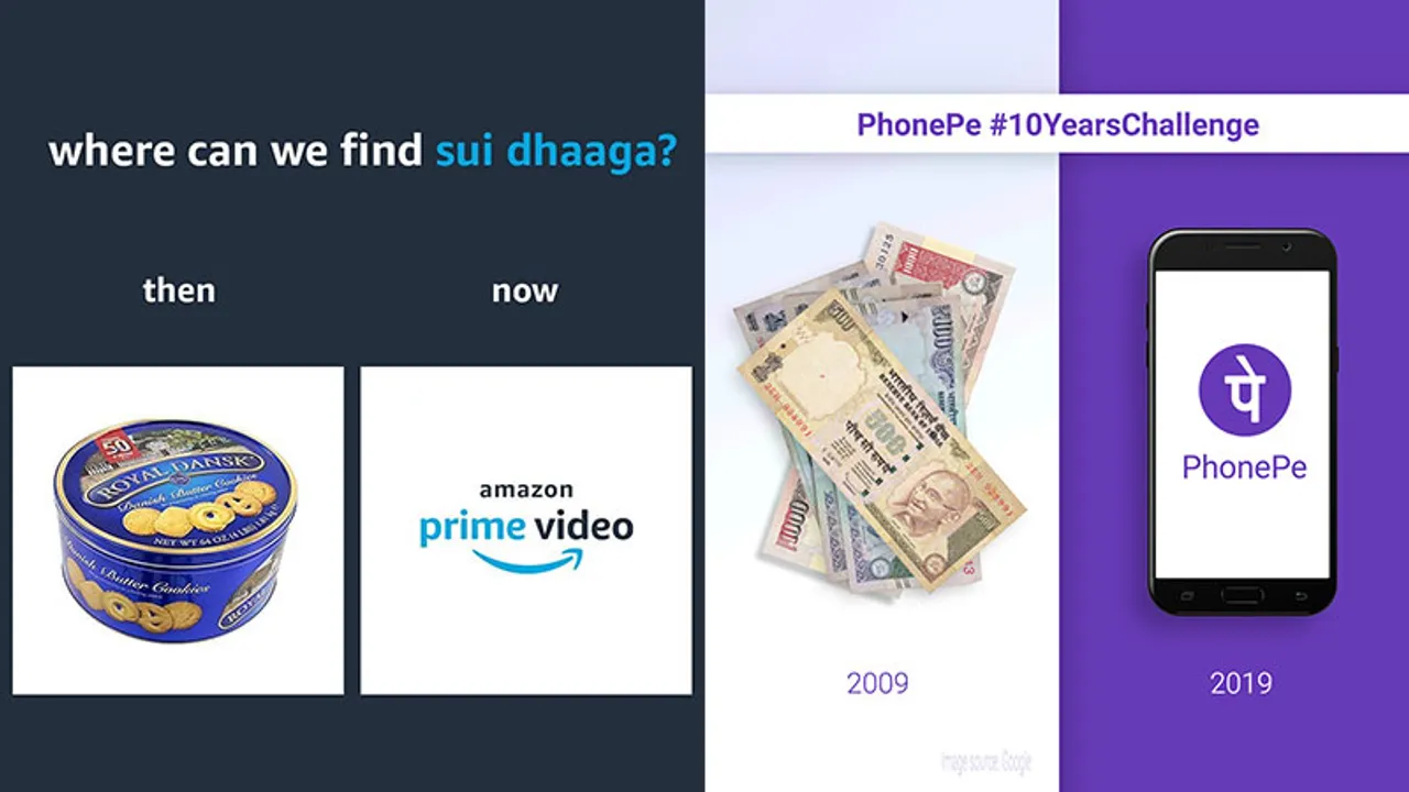 #10YearChallenge brand posts