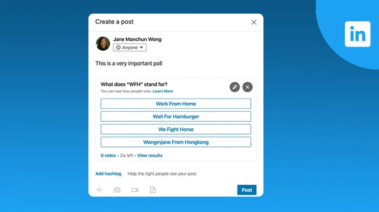LinkedIn testing