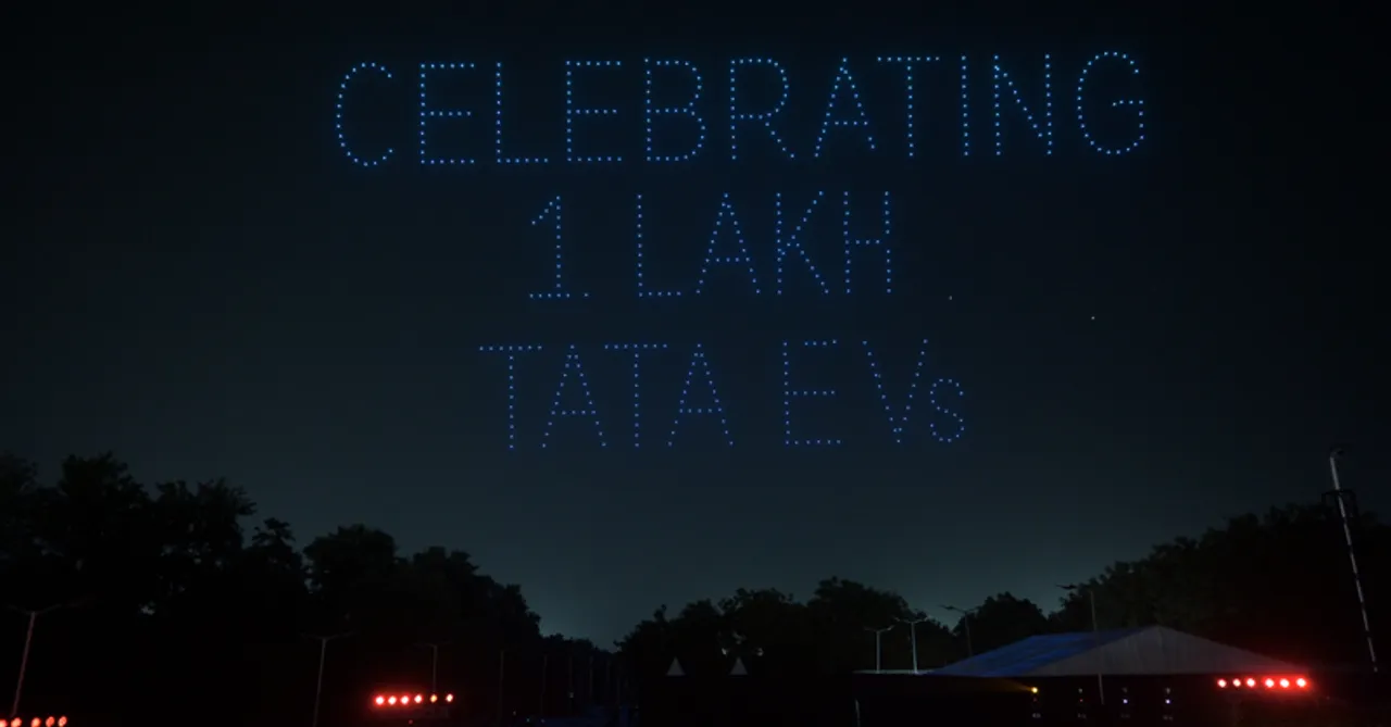 Tata Passenger Electric Mobility lights up the sky to celebrate its milestone of selling 1 lac+ EVs