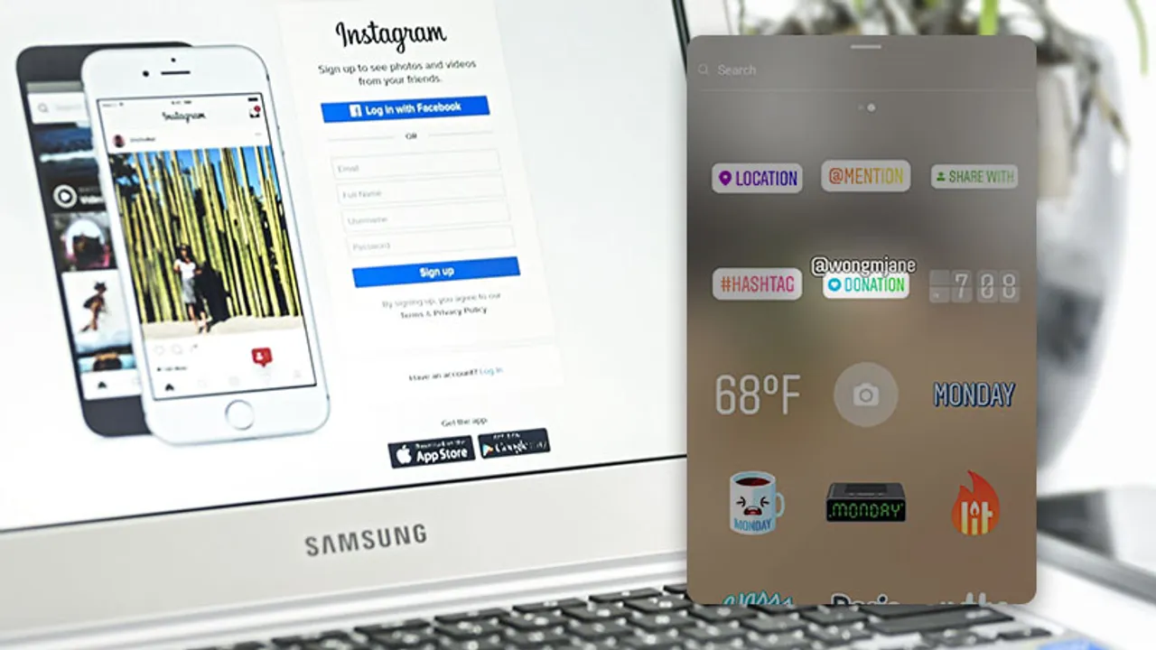Instagram Donation sticker