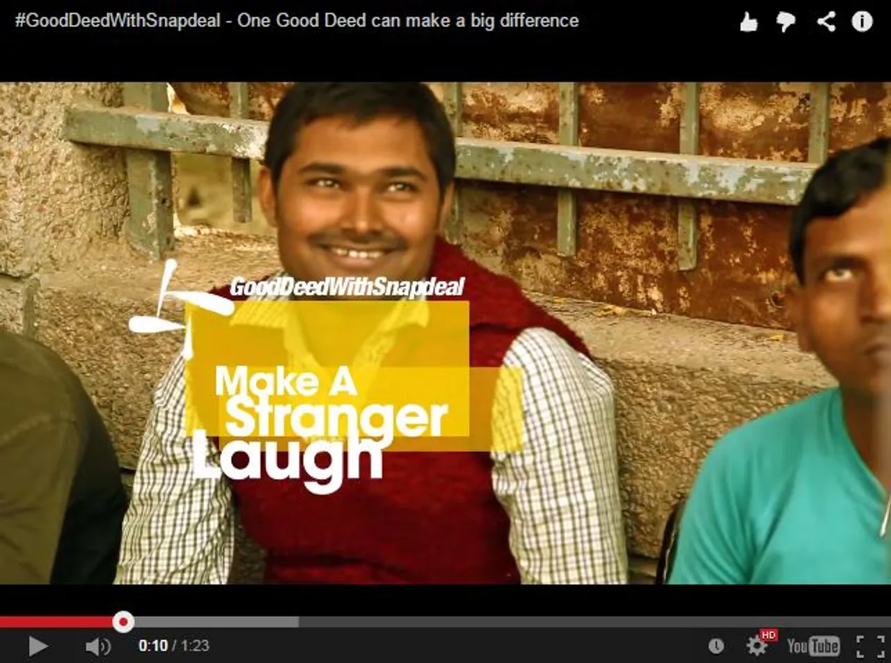 Snapdeal Urges Followers To Do A #GoodDeedWithSnapdeal To End Year On A Good Note