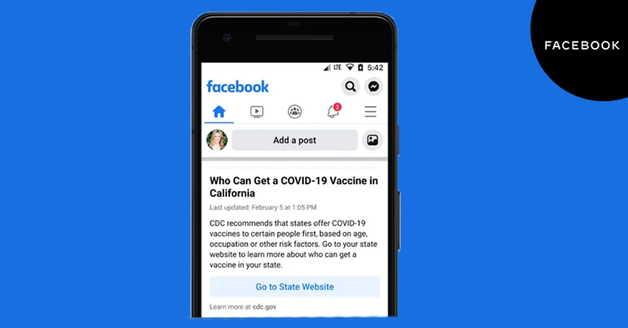 Facebook COVID-19 vaccine