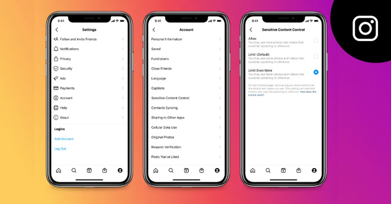 Instagram Sensitive content control