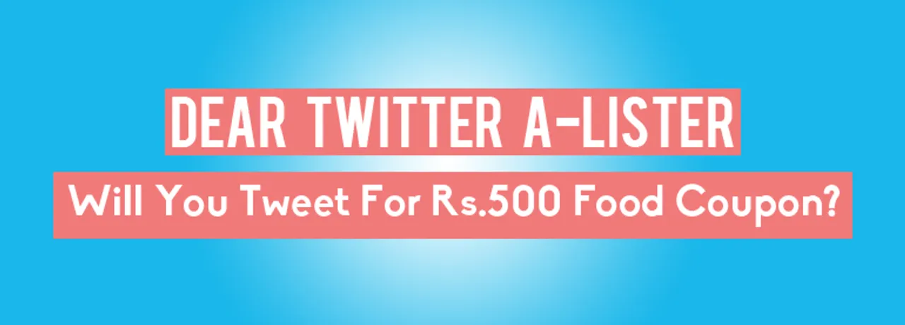 Twitter A listers and Influencer campaigns