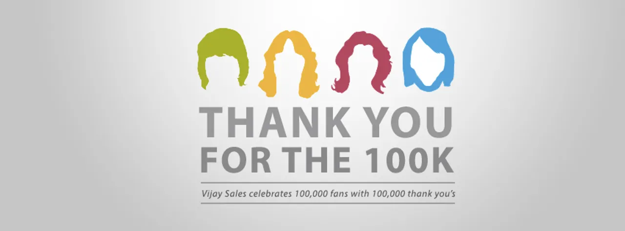 Vijay Sales Celebrates 1 Lakh fans in an Innovative way