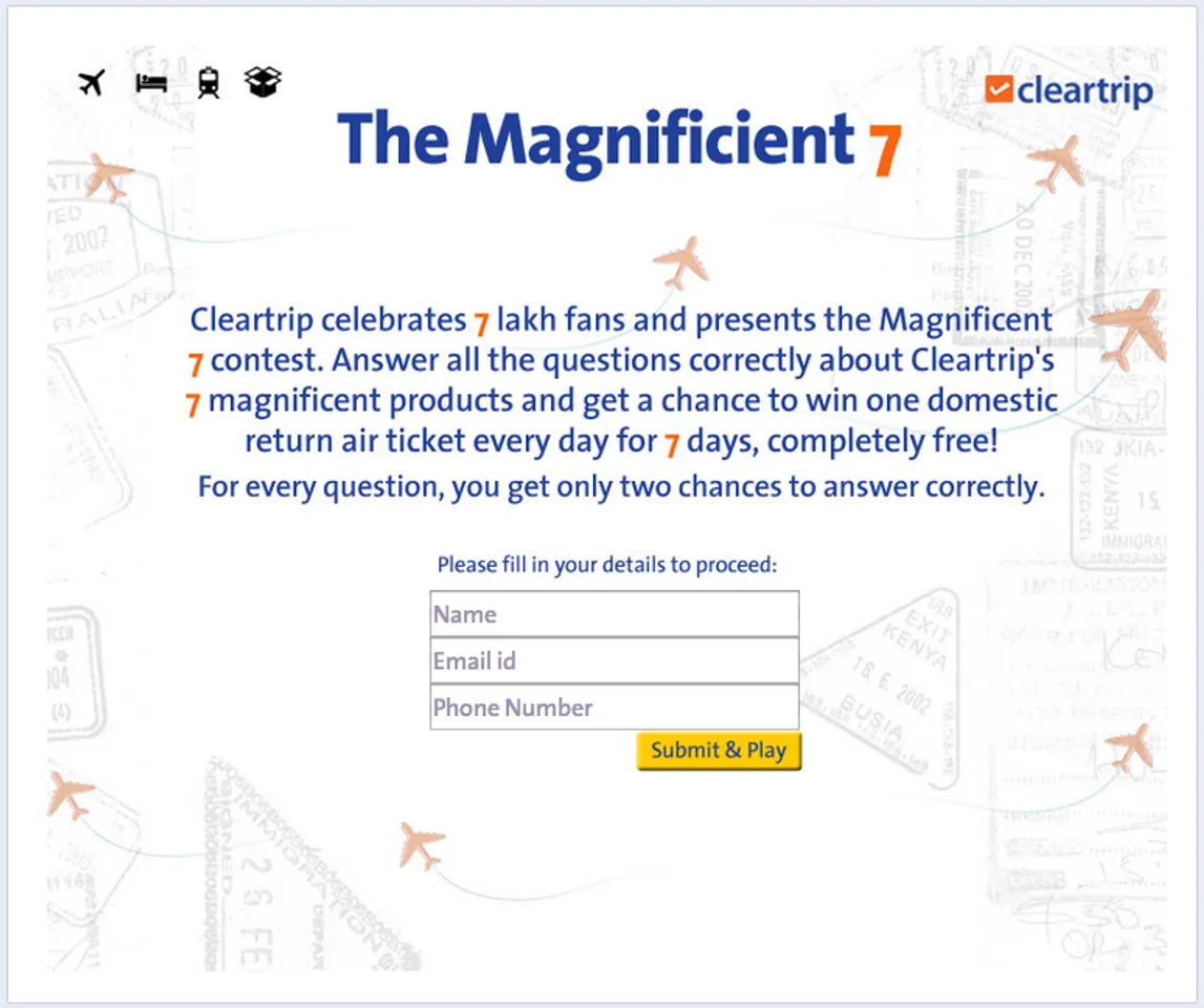 Magnificient 7 cleartrip facebook