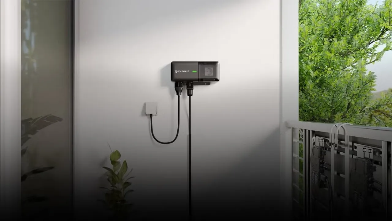The IQ Balcony Solar System includes IP-rated microinverters, a gateway, and cables but excludes panels and mounts. 