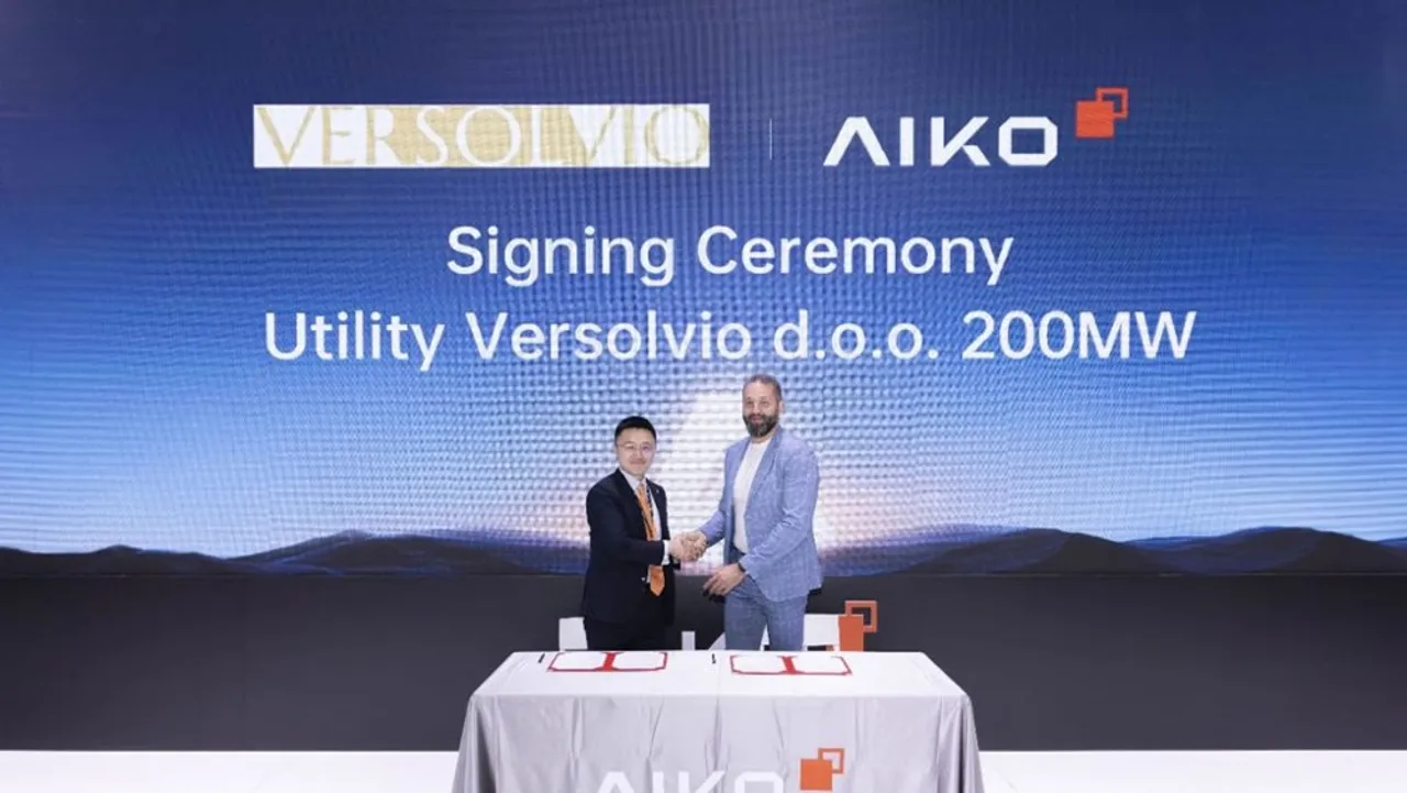 AIKO’s back contact modules are planned for use in Versolvio’s upcoming utility-scale solar projects across Southeast Europe. 