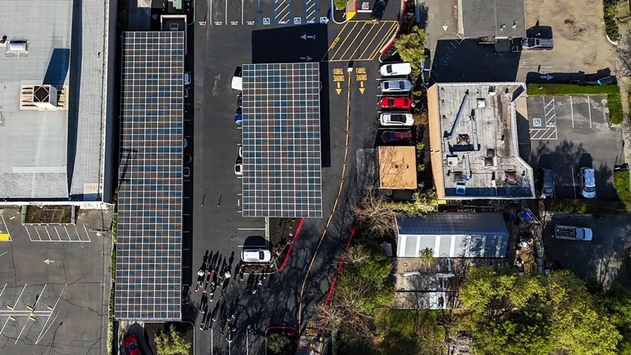 The Array to Microgrid model has integrated solar, battery storage, backup generation, and advanced energy management controls. 