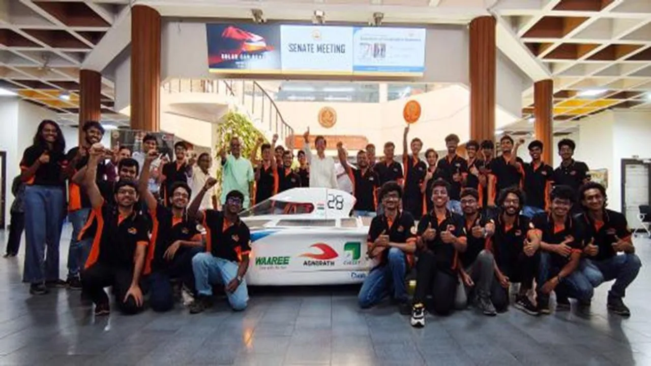 Aagneya features a carbon fibre body, ML-based driving module, and 24% efficient panels for the Darwin–Adelaide solar race.