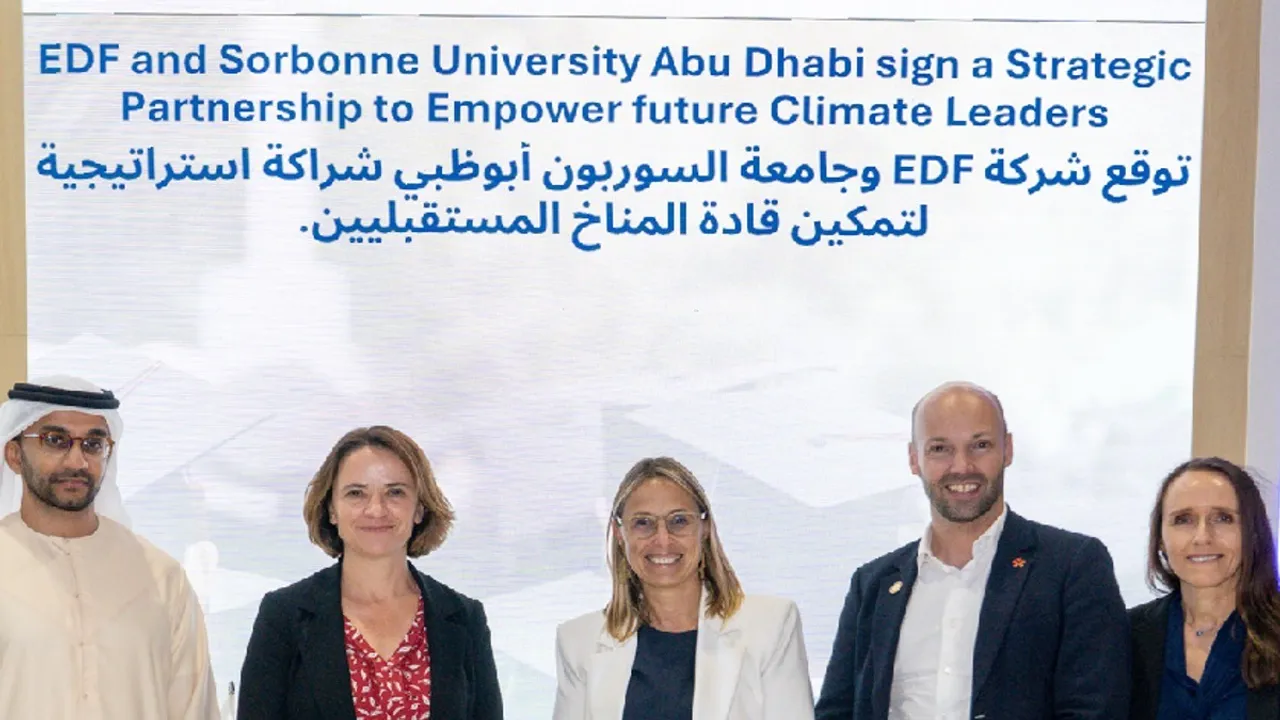 The partnership offers UAE students access to EDF project sites for real-world learning on clean energy technologies.