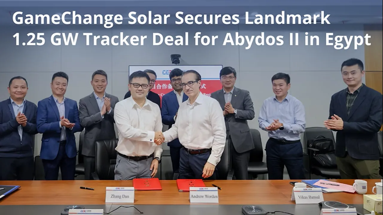 The Abydos II plant in Egypt includes 600 MWh battery storage and spans 20 square kilometers in the Aswan Governorate.