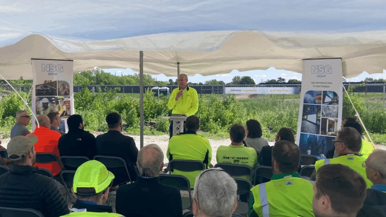NSG Group’s Ottawa plant has adopted behind-the-meter solar to reduce reliance on grid-supplied industrial electricity.