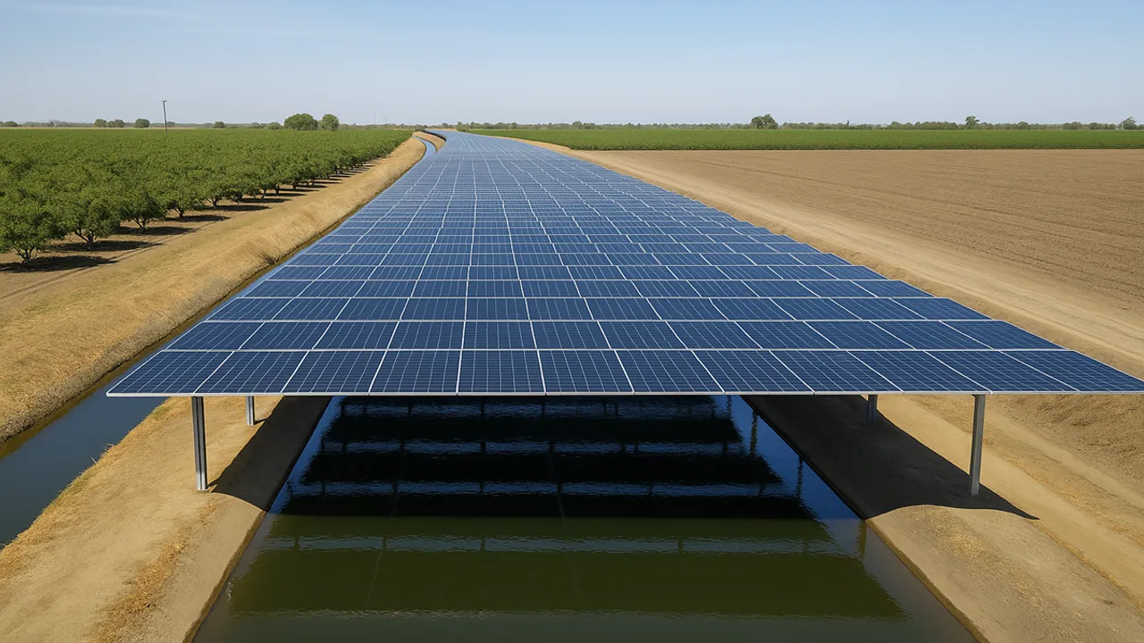Project Nexus by UC Merced and Turlock Irrigation District tested solar canals to save water and generate electricity.
