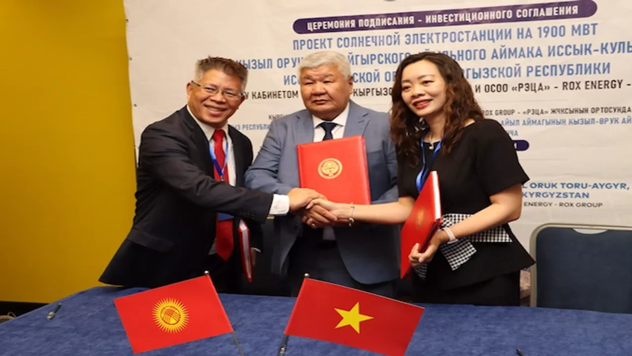 The 1.9 GW solar project in Toru-Aigyr village was backed through foreign investment and bilateral cooperation.