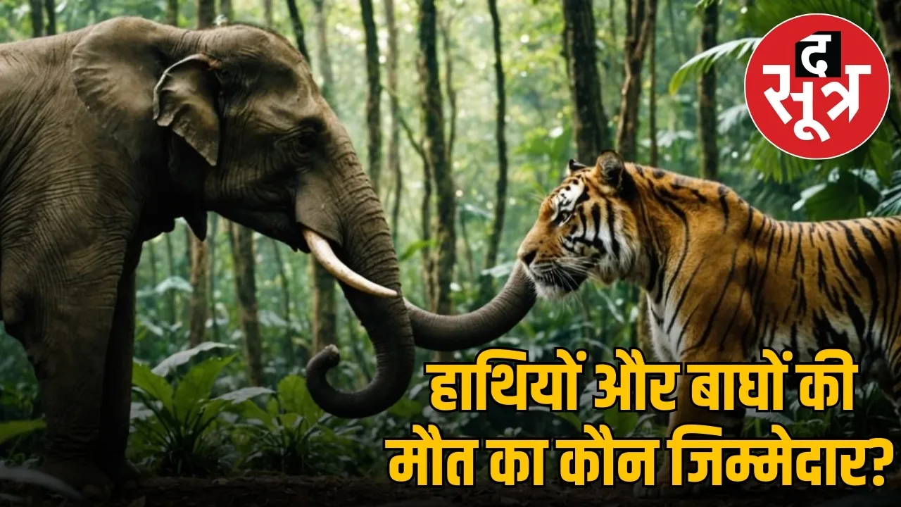 ELEPHANT AND TIGER