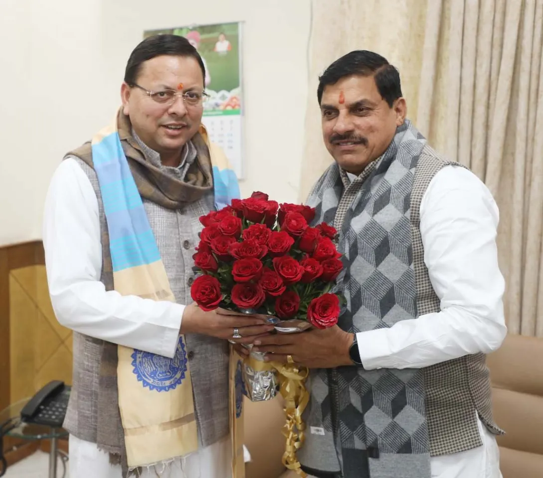 CM Mohan Yadav Uttarakhand Chief Minister Pushkar Singh Dhami