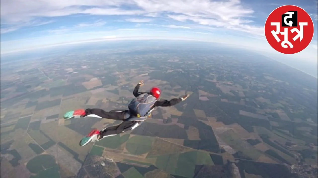 sky diving
