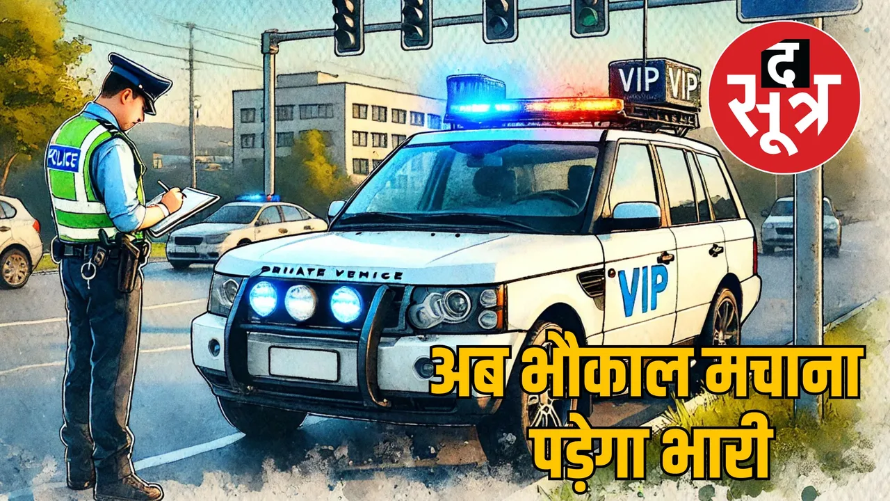 Police will take action against vehicles with hooter and VIP stickers