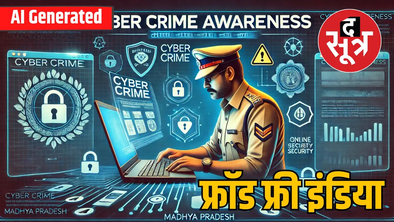 bhopal SI Bharat Lal Prajapati website raise awareness against cyber crimes