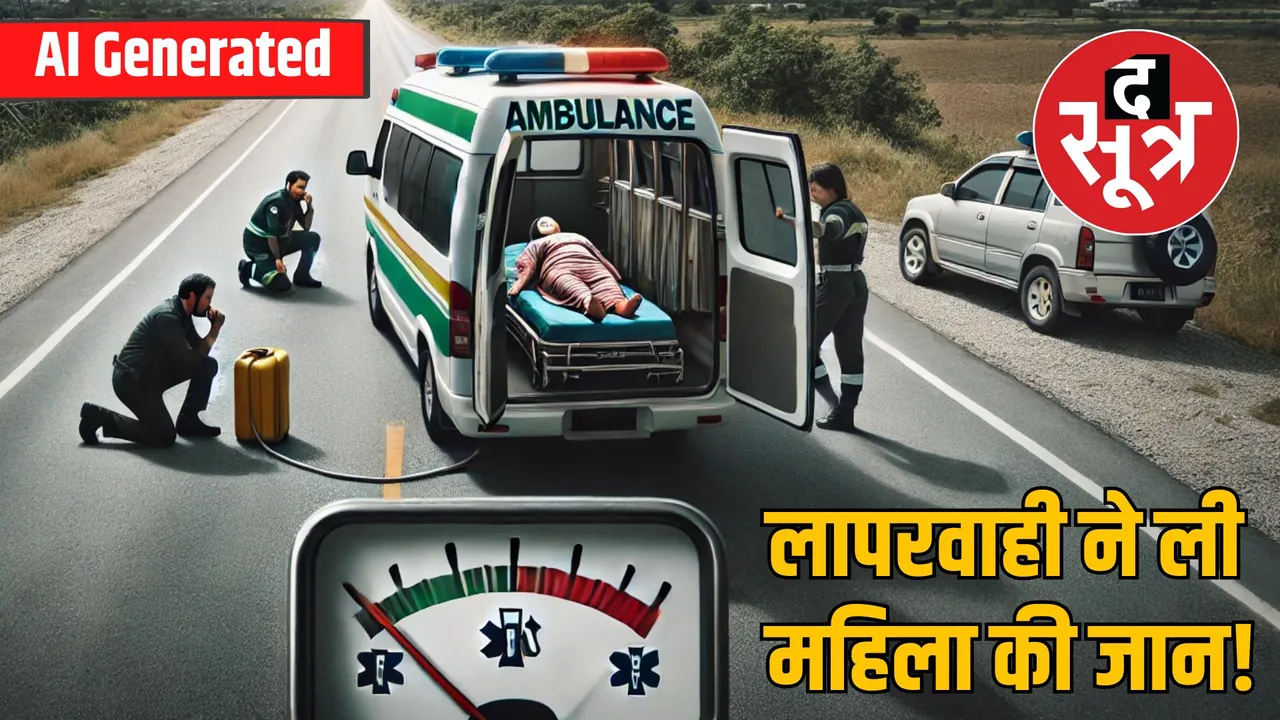 chhatarpur ambulance diesel finish woman died accident