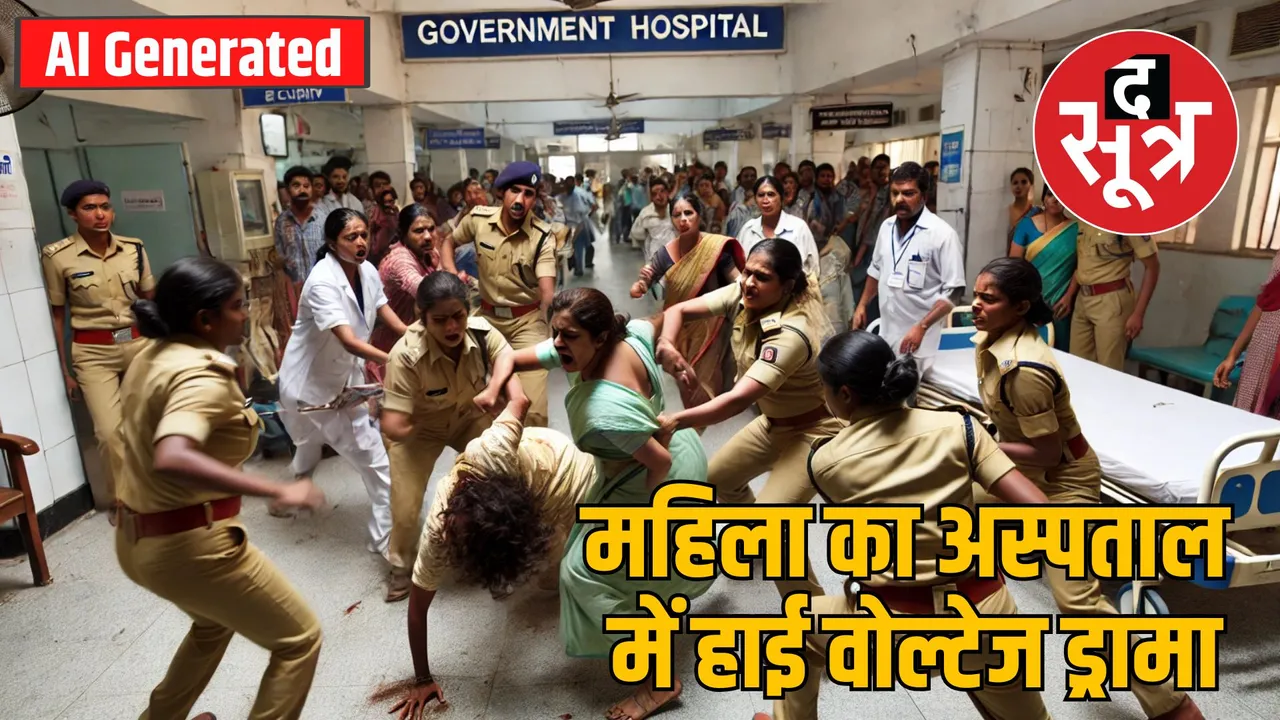 panna hospital woman drama security attack