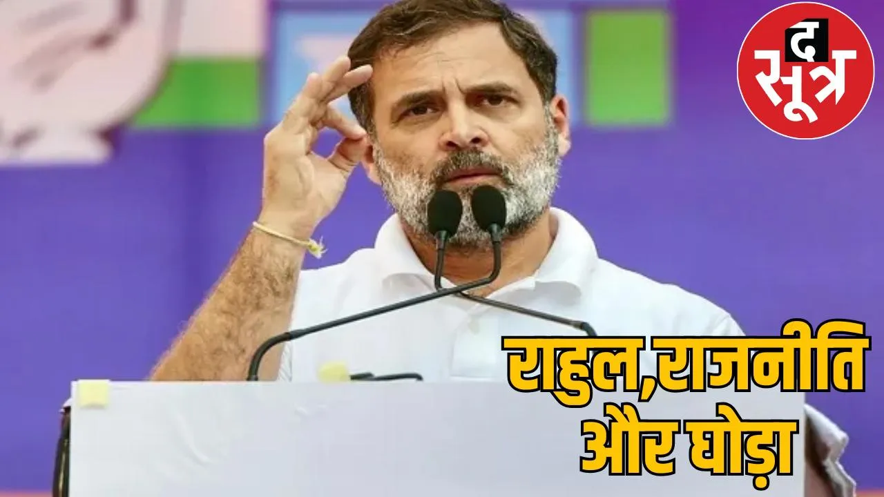 After Rahul's statement, horse came into politics, BJP said he is running a stud farm, not a party the sootr