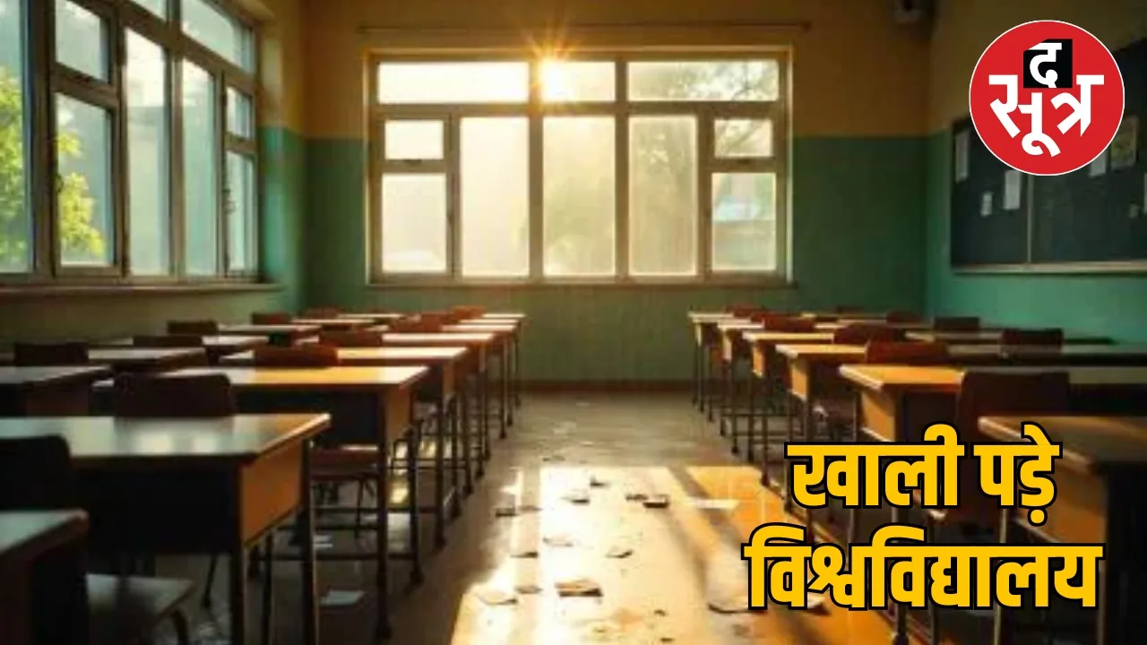 70 of the posts are vacant in all the 9 universities of Chhattisgarh