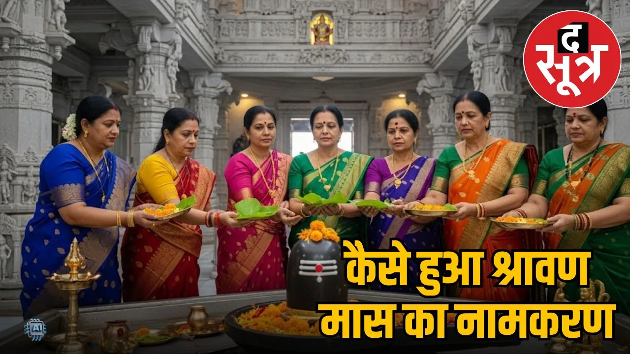 How was the month of Shravan named