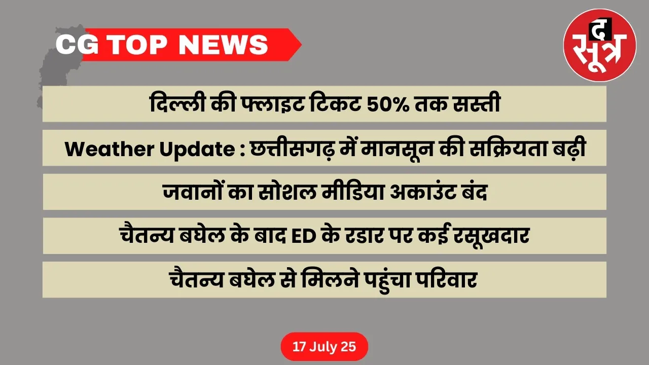 CG Top News Big news of Chhattisgarh