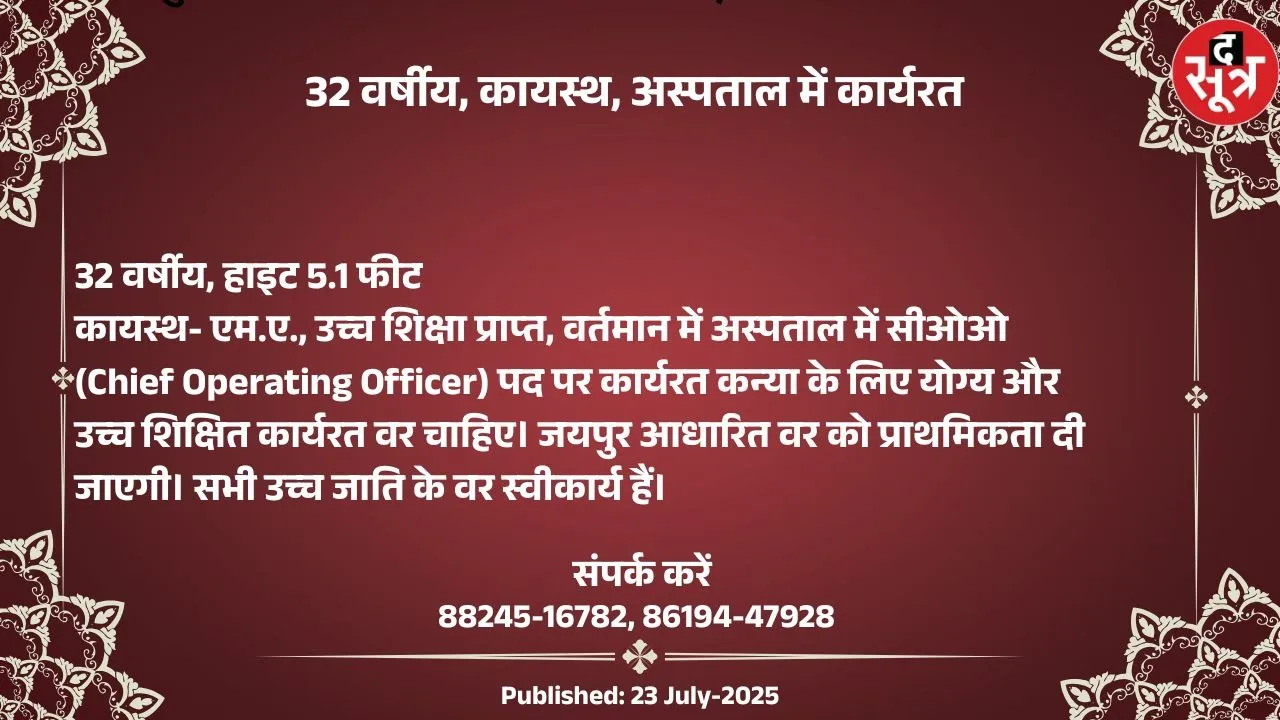 वर- चाहिए