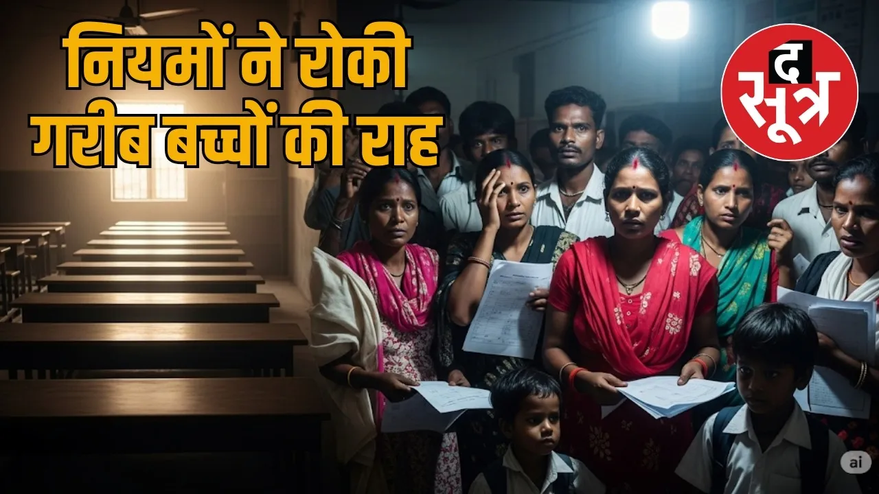 Complex rules stop poor children from dreaming of going to school the sootr