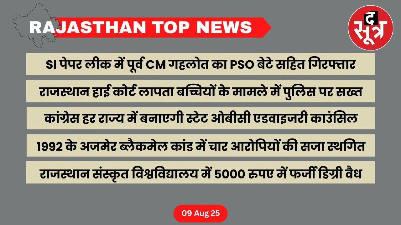 Rajasthan top news