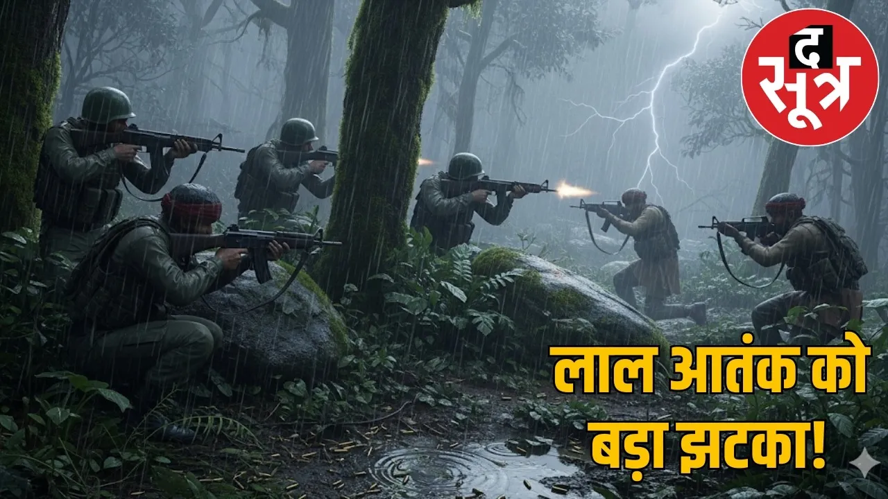 cg-naxal-encounter-narayanpur-gadchiroli-border-4-naxalite-killed the sootr