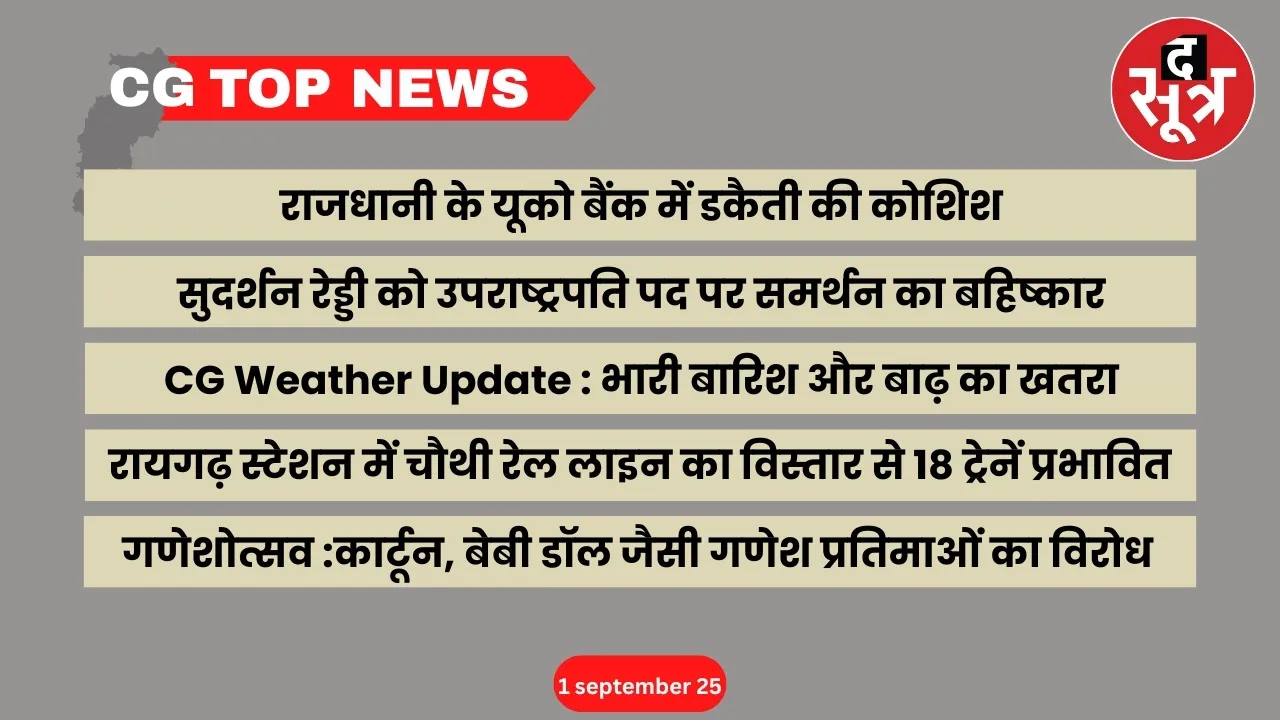 CG Top News Big news Chhattisgarh