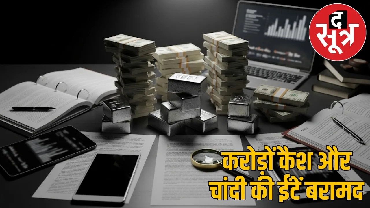 cg-dmf-scam-ed-raid-4-crore-cash-10kg-silver the sootr