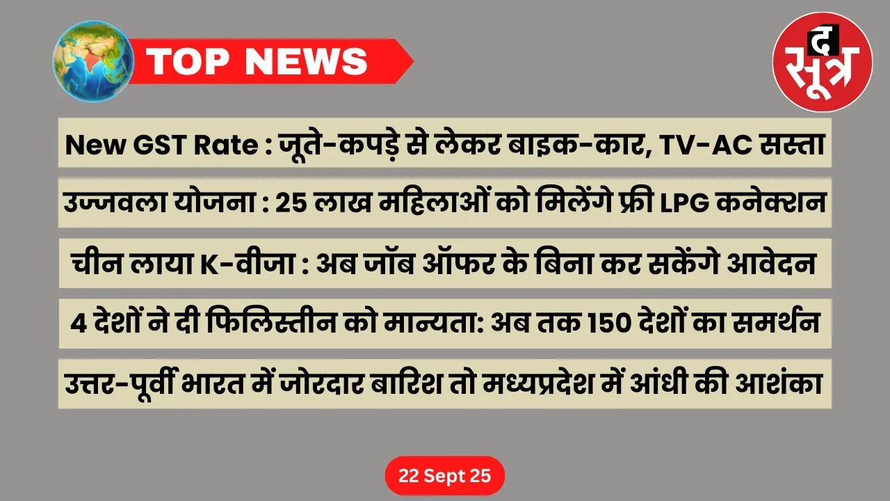 top news 22 september