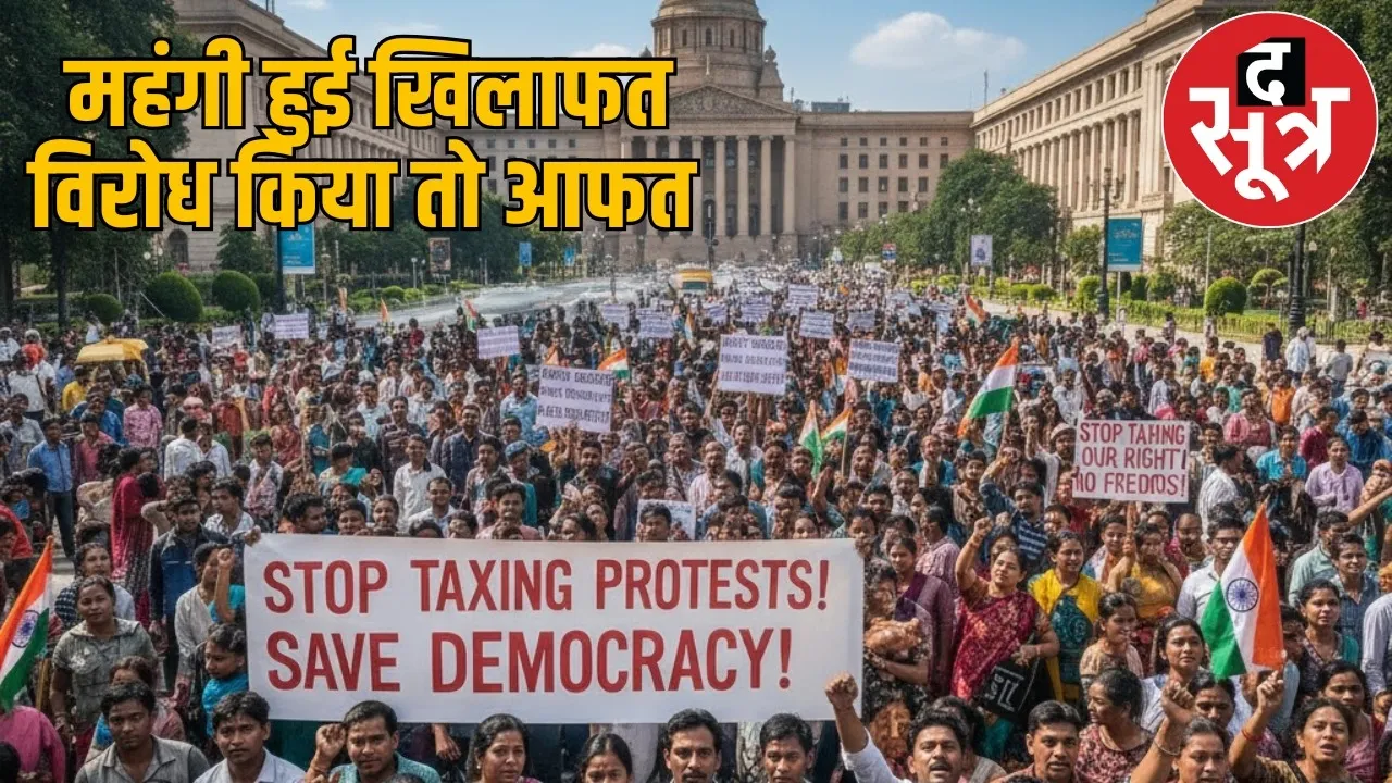 raipur-dharna-protest-fee-rule-Municipal-Corporation-2025 the sootr