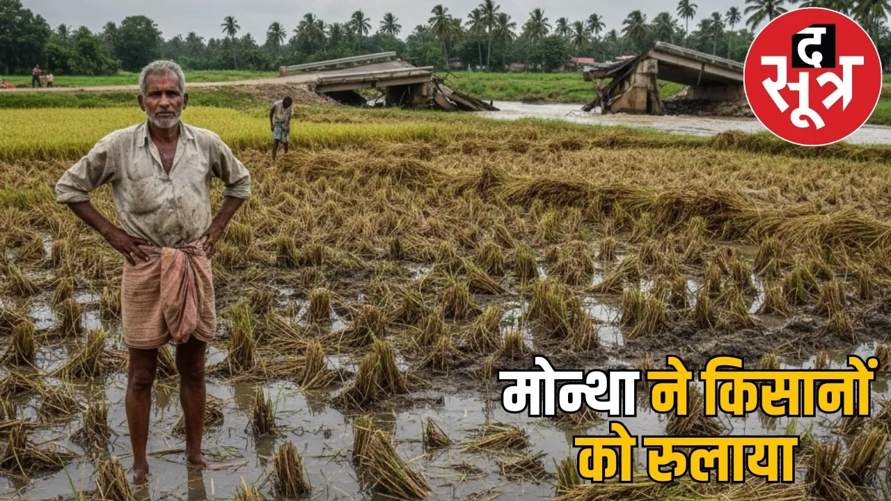 CG Weather Update-cyclone-montha-rain-Crops-damage the sootr