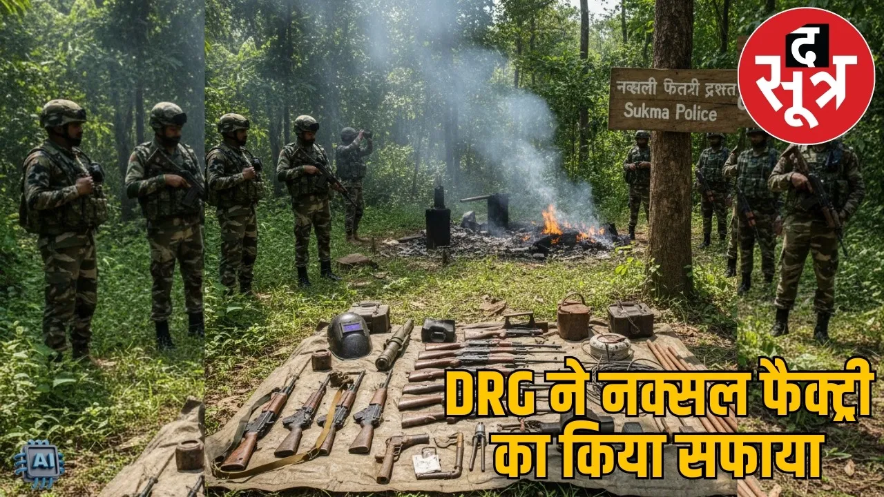 sukma-naxal-operation-drg-destroys-weapons-factory the sootr