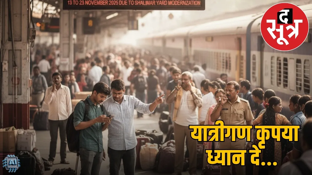 raipur-shalimar-trains-cancelled-yard-modernization-november-2025 the sootr