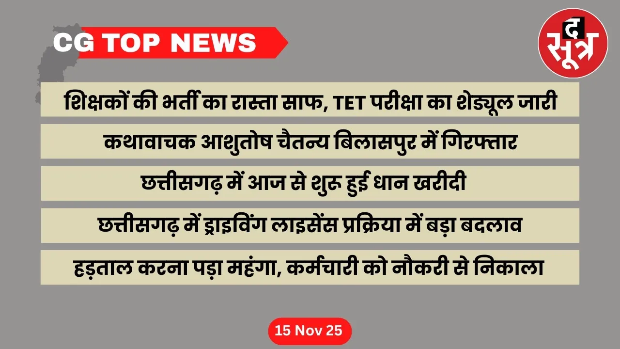 Chhattisgarh Top News cg big news the sootr
