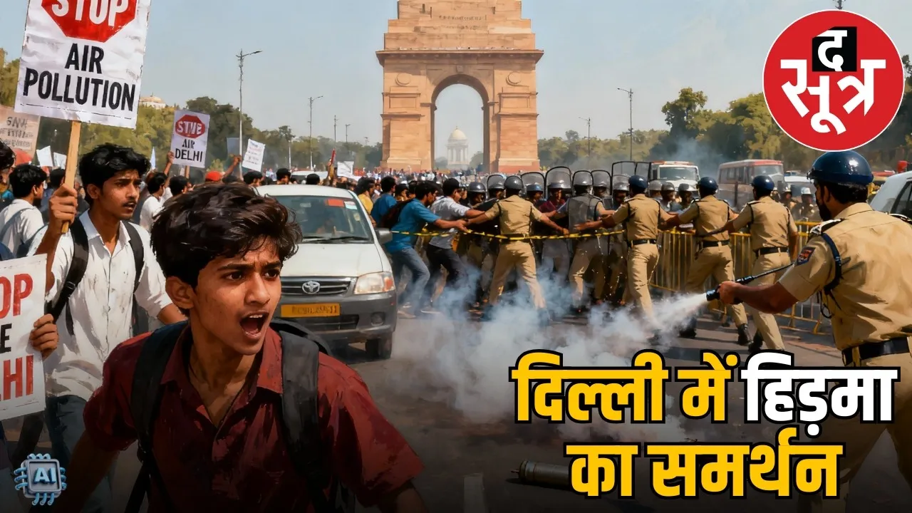 delhi-india-gate-protest-students-Support-hidma-case-registered the sootr