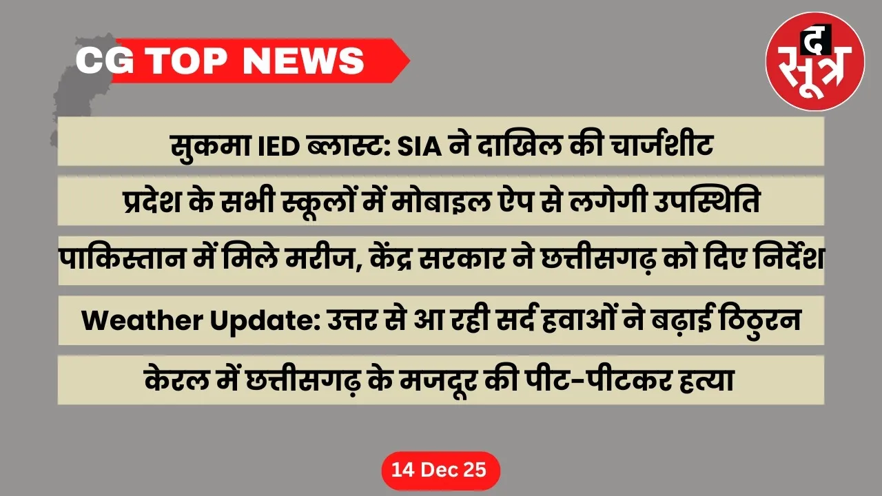 CG Top News Chhattisgarh big news the sootr