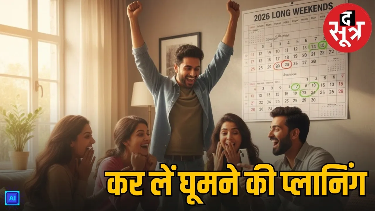 long weekends holiday calendar 2026 india
