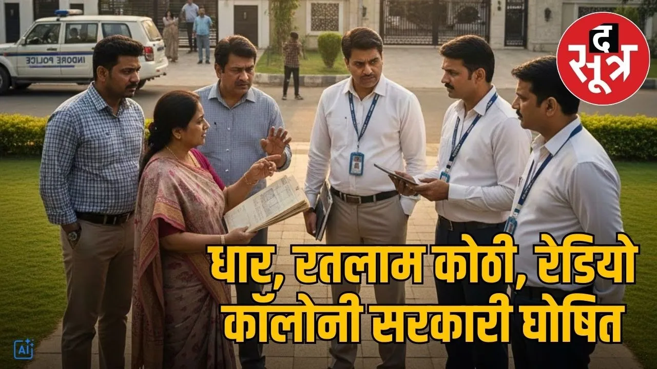 indore residency area land survey government property