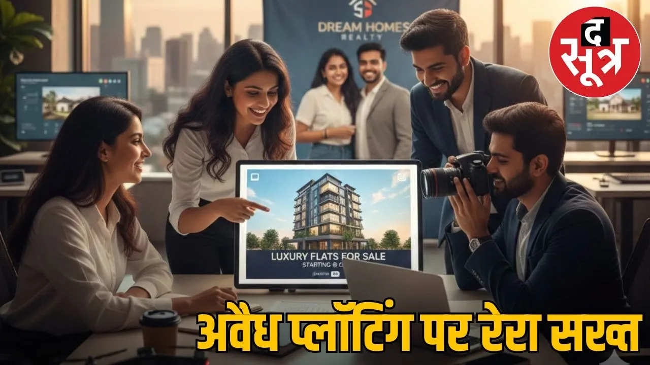 rera violation chhattisgarh illegal plotting action