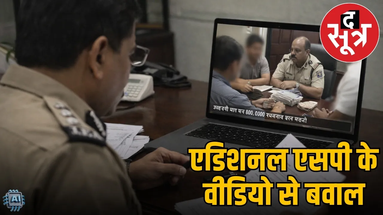 bilaspur-ig-orders-probe-into-viral-video-of-additional-sp-rajendra-jaiswal