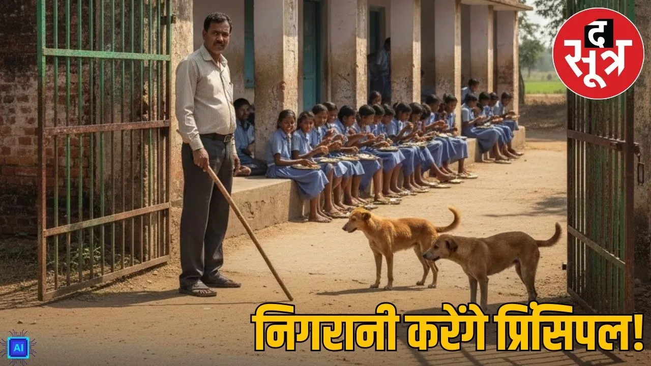 School principal should work as a guard to stop street dogs, Chhatarpur DEOs order