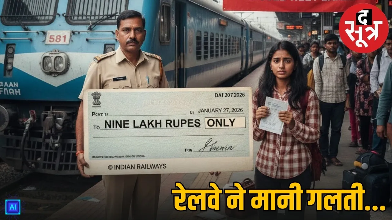 UP neet student receive 9 lakh train late railway compensation